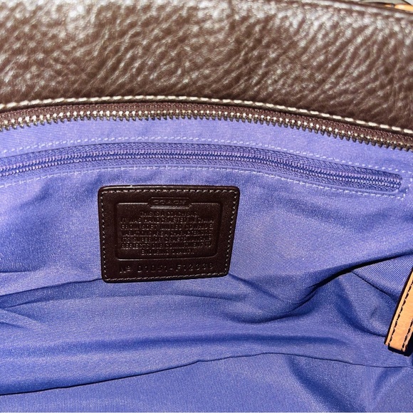 Dark Brown leather COACH Shoulder Bag/Purse - Picture 4 of 13